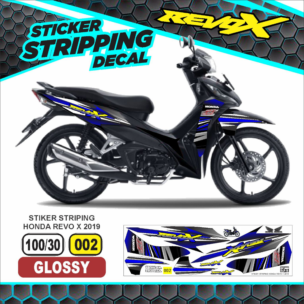 striping variasi revo x 2019 /stiker decal motor revo x 2019 /stiker lis polet revo x 2019