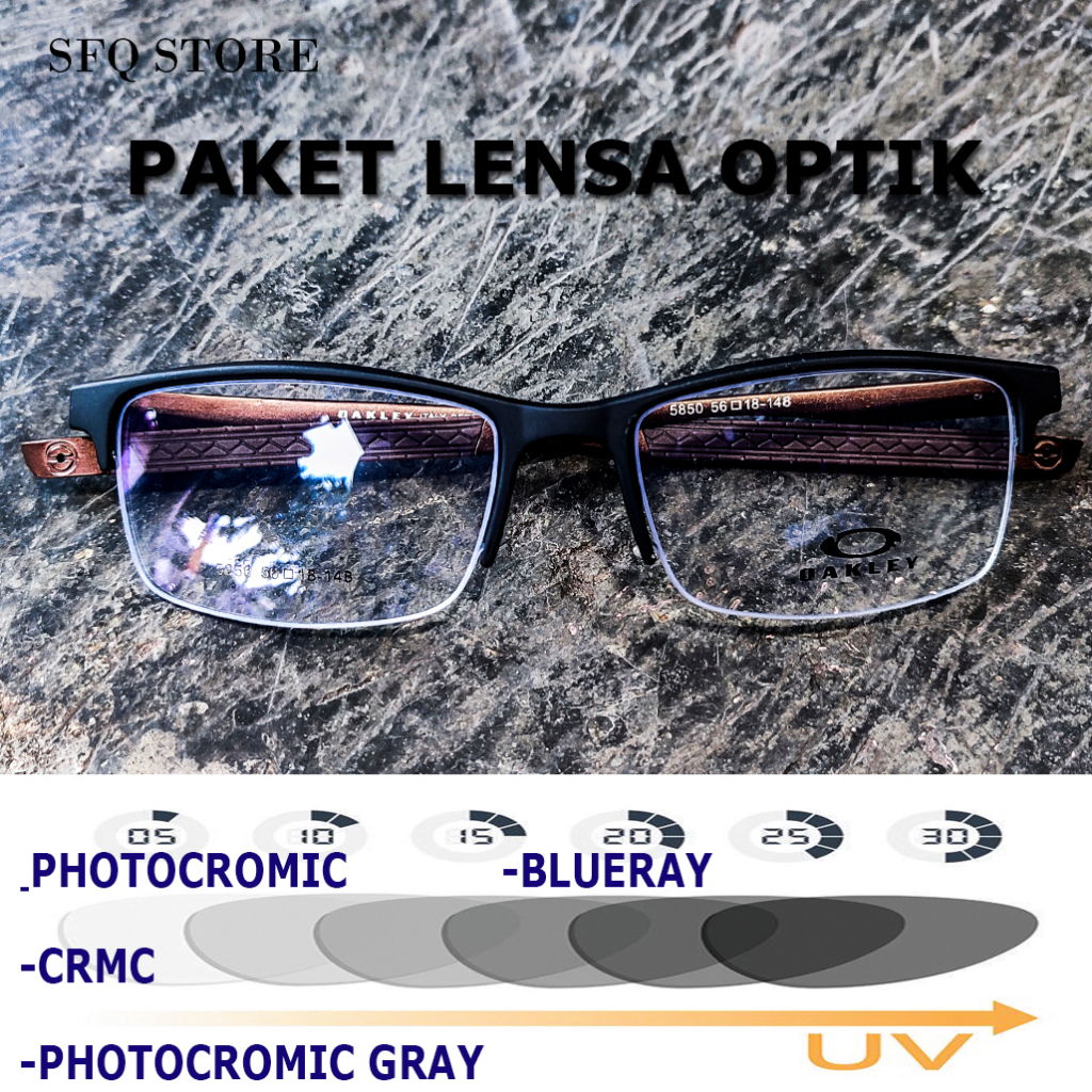 Kacamata Baca Progresif Photochromic Blueray Bluechromic Antiradiasi Plus Minus Cylinder Frame Camden Impor