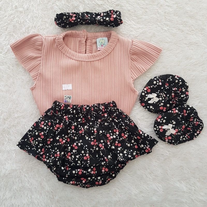 Baju bayi Moana set rok bayi