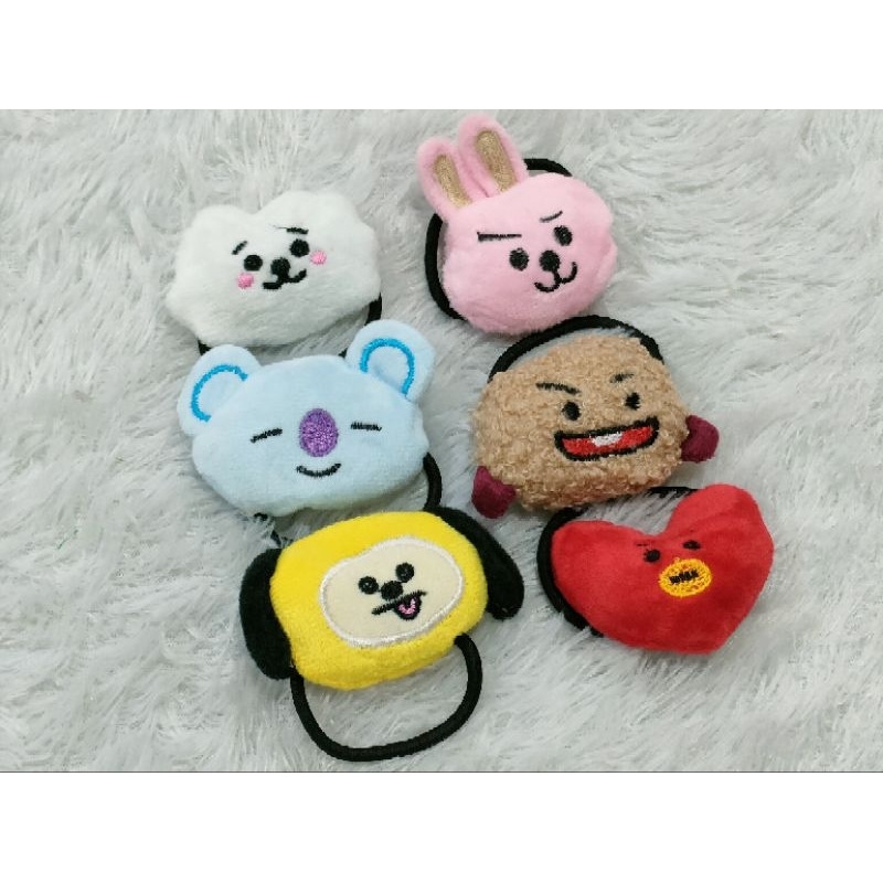 ikat rambut elastis boneka BTS / ikat rambut Korea 1 pcs