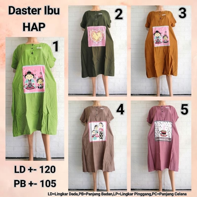 DASTER IBU POLA HAP DASTER MODERN RAYON ADEM APLK