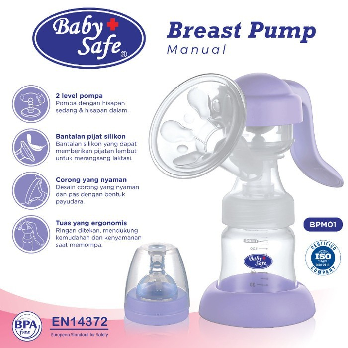 Baby Safe Manual Breast Pump / Pompa Asi