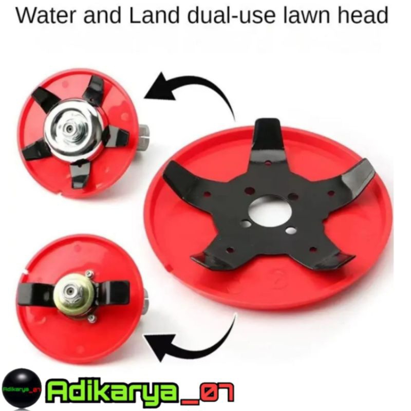 Pisau matun Double Blade padi mesin potong rumput alat penyiang gulma alat matun padi mesin potong r