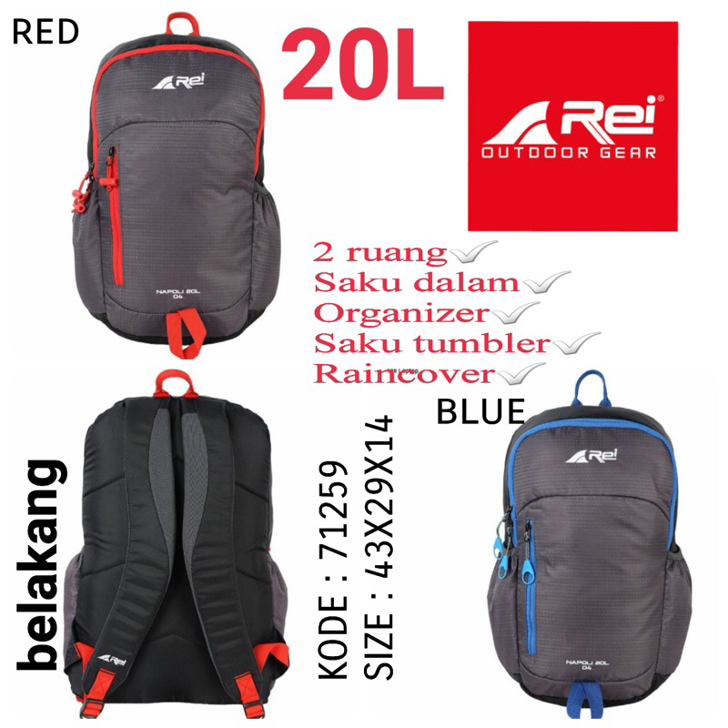 TAS RANSEL OUTDOOR BACKPACK ORIGINAL BY REI 71259