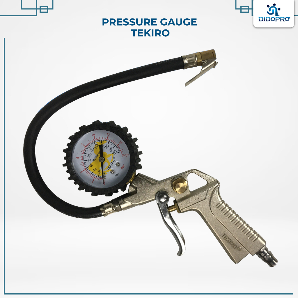 (TEKIRO) Tire Pressure Gauge 3 in 1 Tekiro alat untuk angin kompresor