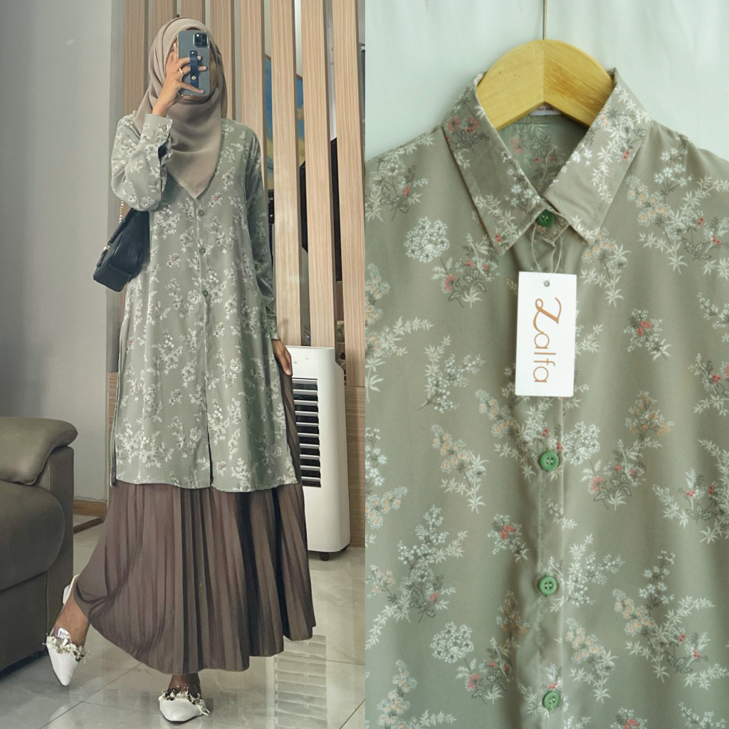 AQILA SHANTEL tunik by ZALFA OUTFIT / Tunik motif