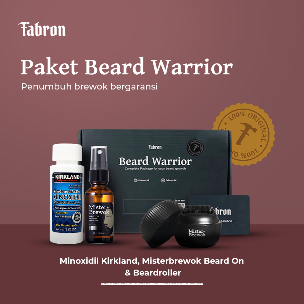 Paket Beard Warrior - Penumbuh Brewok Bergaransi