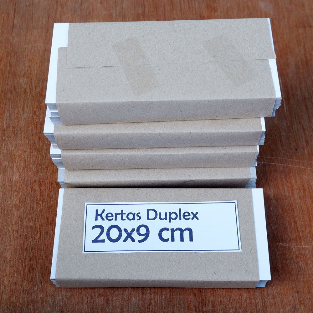 

Kertas duplex 20x9 cm