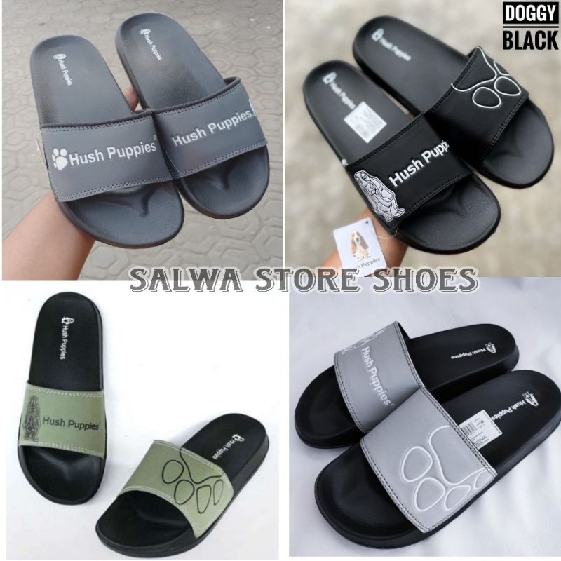 SENDAL PRIA DAN WANITA SLIDE/SLIP ON HUSSPUPIES//FREE PAPERBAG