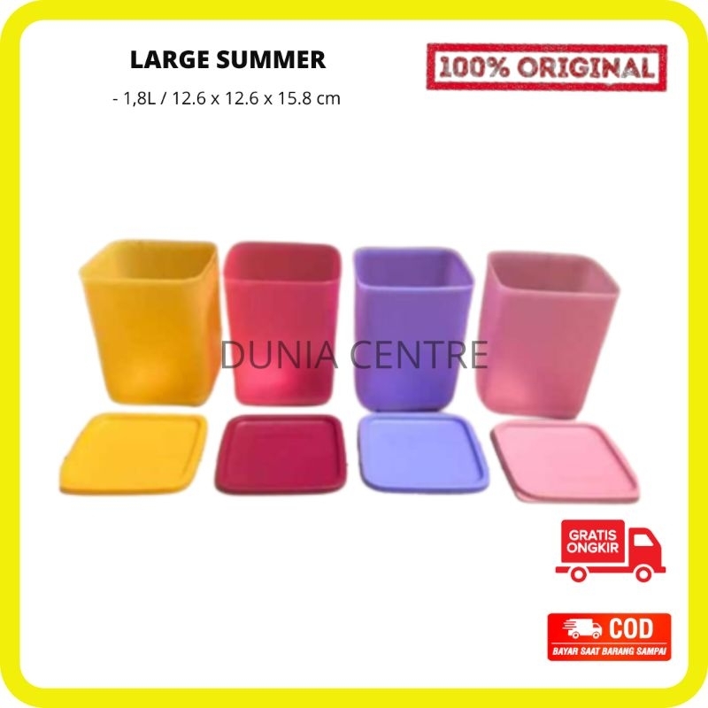 PROMO TUPPERWARE TOPLES LARGE SUMMER NEW SET ORIGINAL