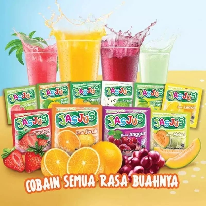 

Jas Jus Renceng ( 7gr x 10 Sachet ) / Jasjus Minuman Serbuk Aneka Rasa Sachet