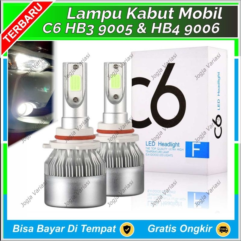LAMPU LED FOGLAMP / HEADLAMP / UTAMA JAUH / UTAMA DEKAT MOBIL C6 HB3 HB4 INNOVA OLD INNOVA REBORN SI