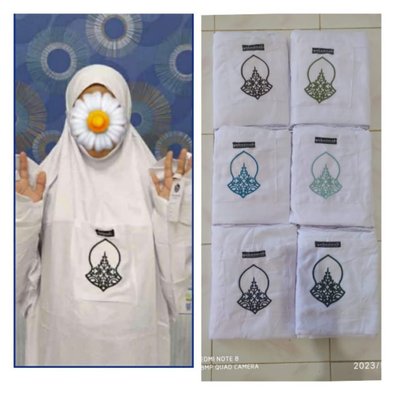 Mukena Basmah non manset/ mukena Tarim/ mukena hadromaut/ mukena yabasmah