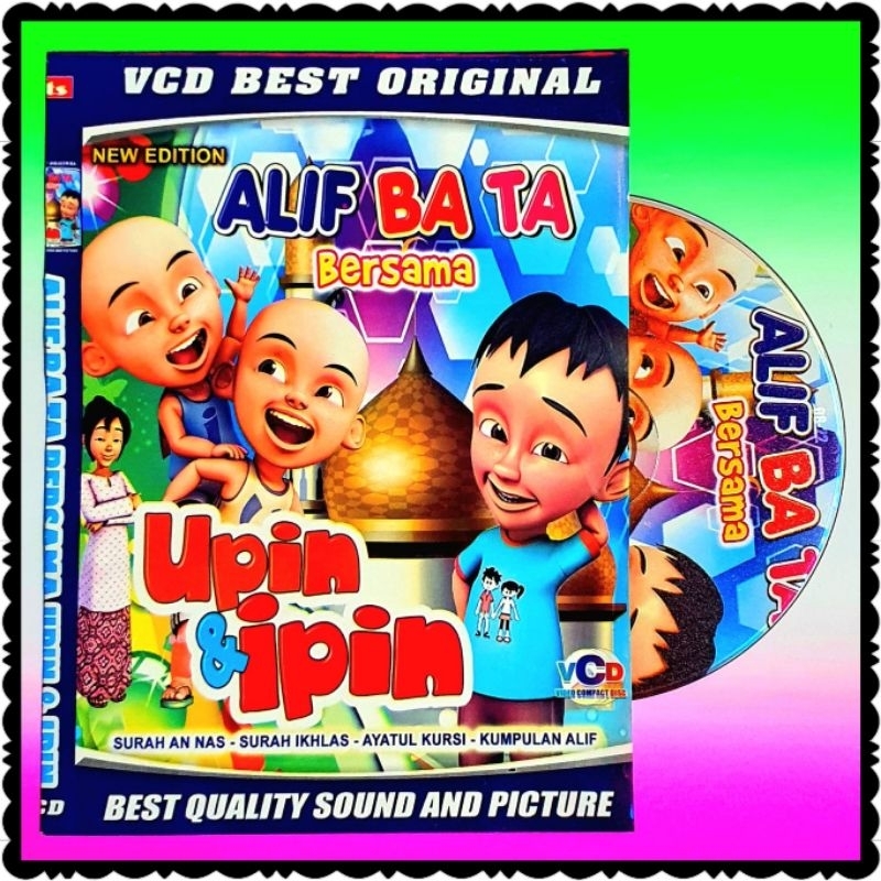 KASET VIDEO LAGU  ANAK ANAK UPIN IPIN BELAJAR NGAJI ALIF BA TA EDUKASI ANAK MUSLIM-BELAJAR NGAJI DOA