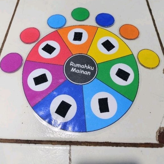 BUSY PAGE MAINAN MONTESSORI EDUKASI MENCOCOKAN WARNA