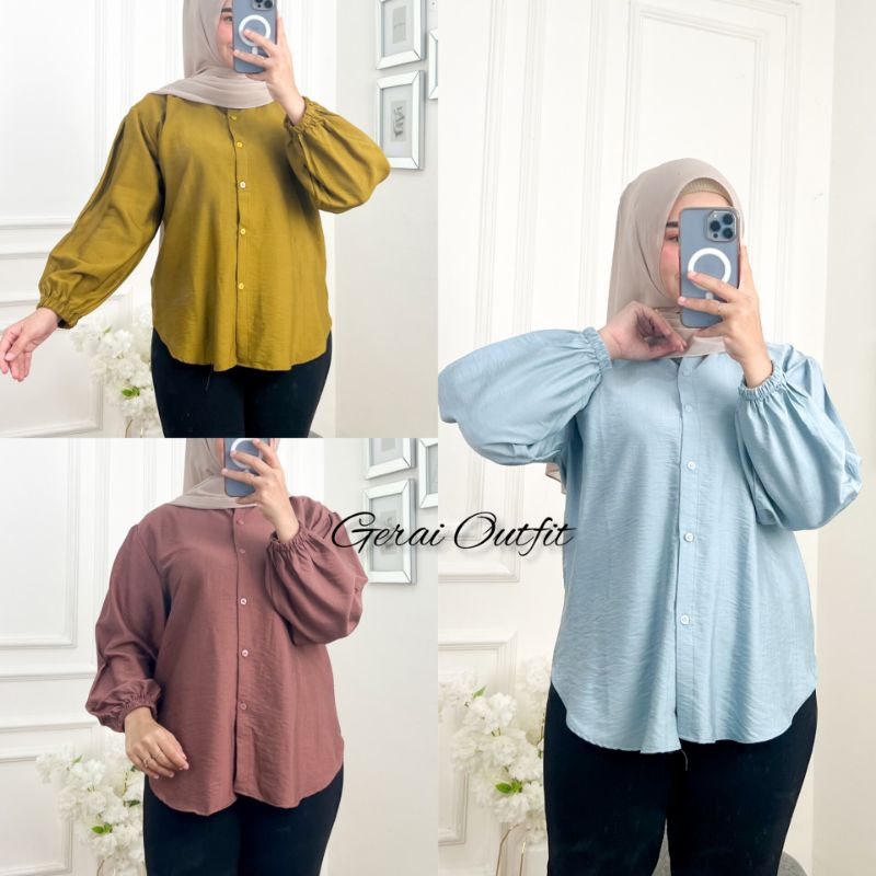 DEAN BLOUSE LINEN PREMIUM