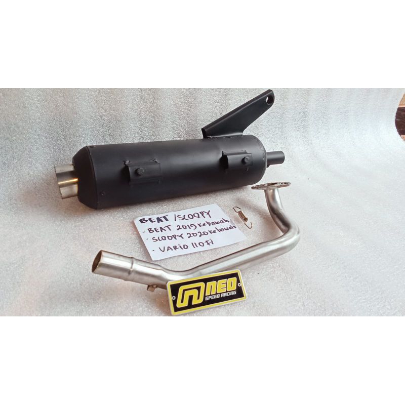 Knalpot Beat(tahun 2019 ke bawah) Scoopy (tahun 2020 ke bawah) Vario 110fi Copy CMS Ngebas Adem