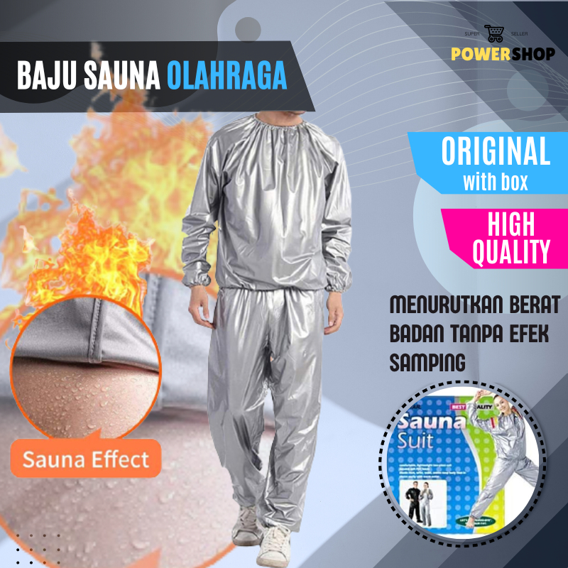 Baju Sauna Pembakar Lemak Perut Buncit Jaket Sauna Suit Olahraga  Pelangsing PW21