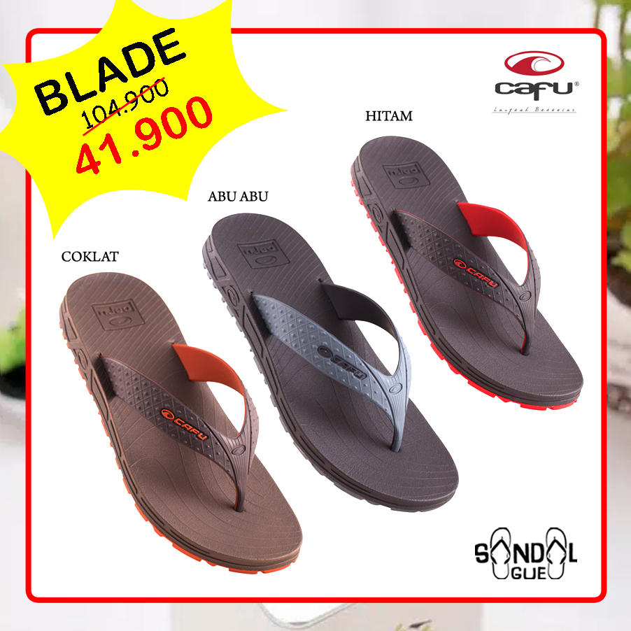 PROMO SANDAL PRIA KEKINIAN CAFU NEW BLADE 100% BARU