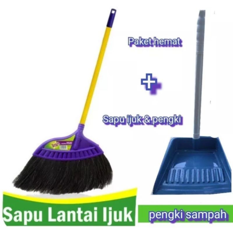 paket hemat sapu ijuk+pengky