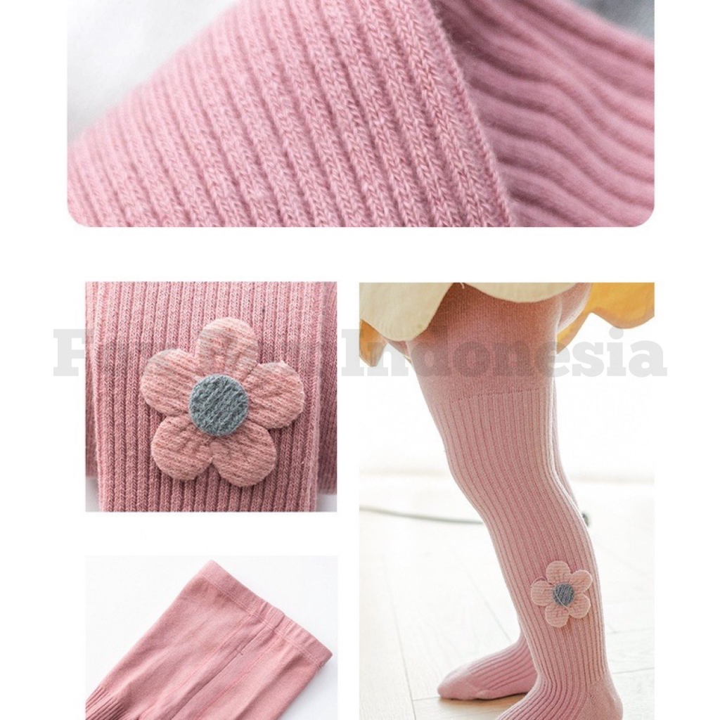 Legging Pita Bunga Renda Tutup Kaki Impor - Stoking Stocking Anak Perempuan Anti Nyamuk Rajut Knit Premium Korea - Fox Box Indonesia