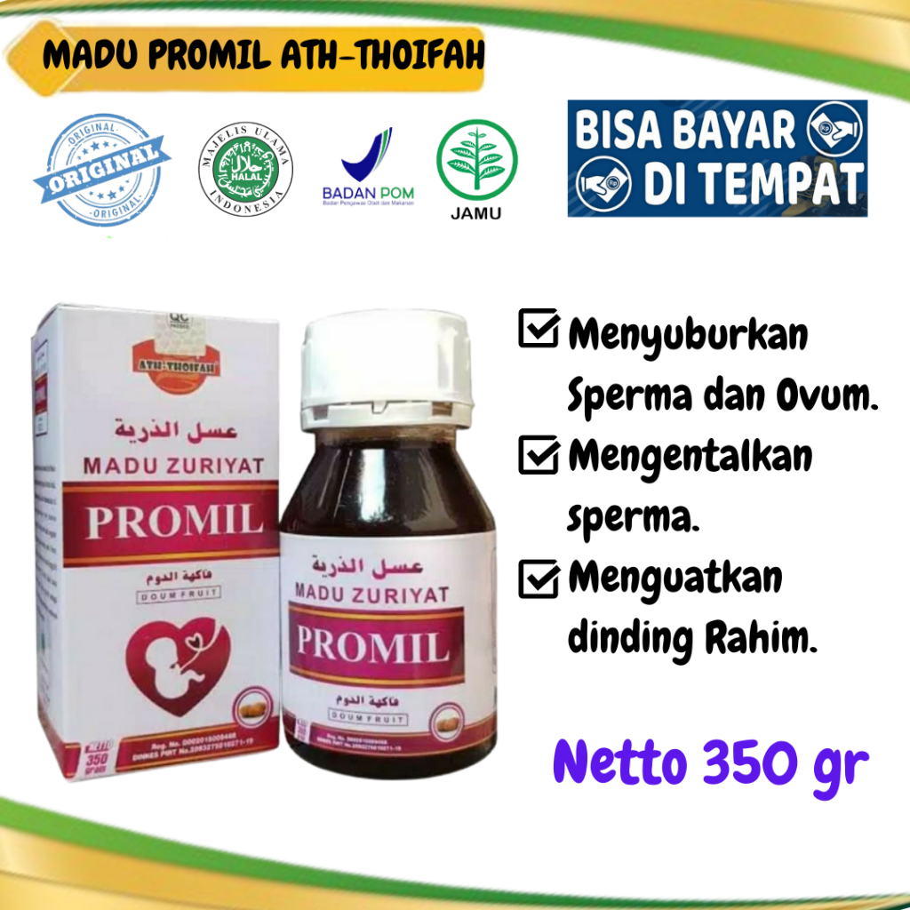 MADU PROMIL Madu Zuriat / Madu progam hamil / madu zuriat promil Ath - thoifah