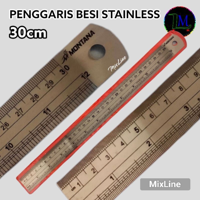 

Penggaris Besi Stainless 30cm