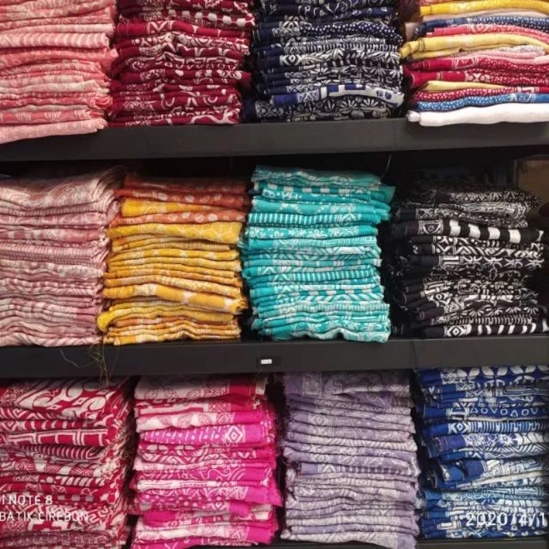 KAIN BATIK VISCOSE SEWARNA KHAS CIREBON TRUSMI TERMURAH