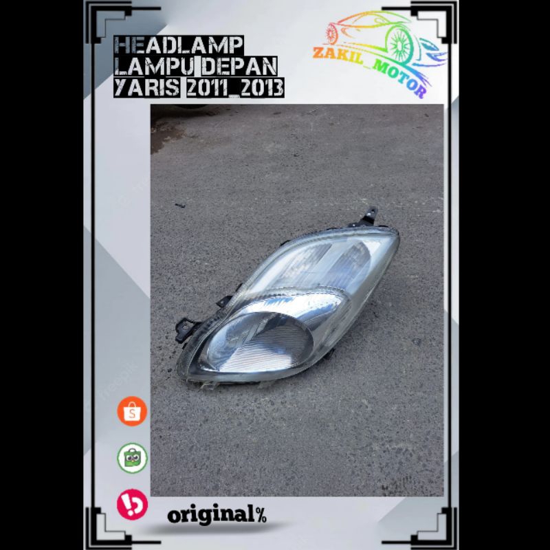 Headlamp lampu depan Yaris 2011 2012 2013 original
