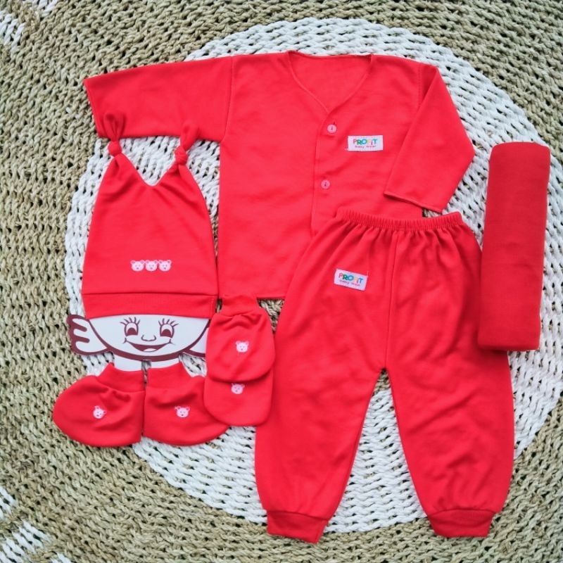 Set Lengkap ISI 6 PCS Baju Bayi Panjang Warna Rainbow