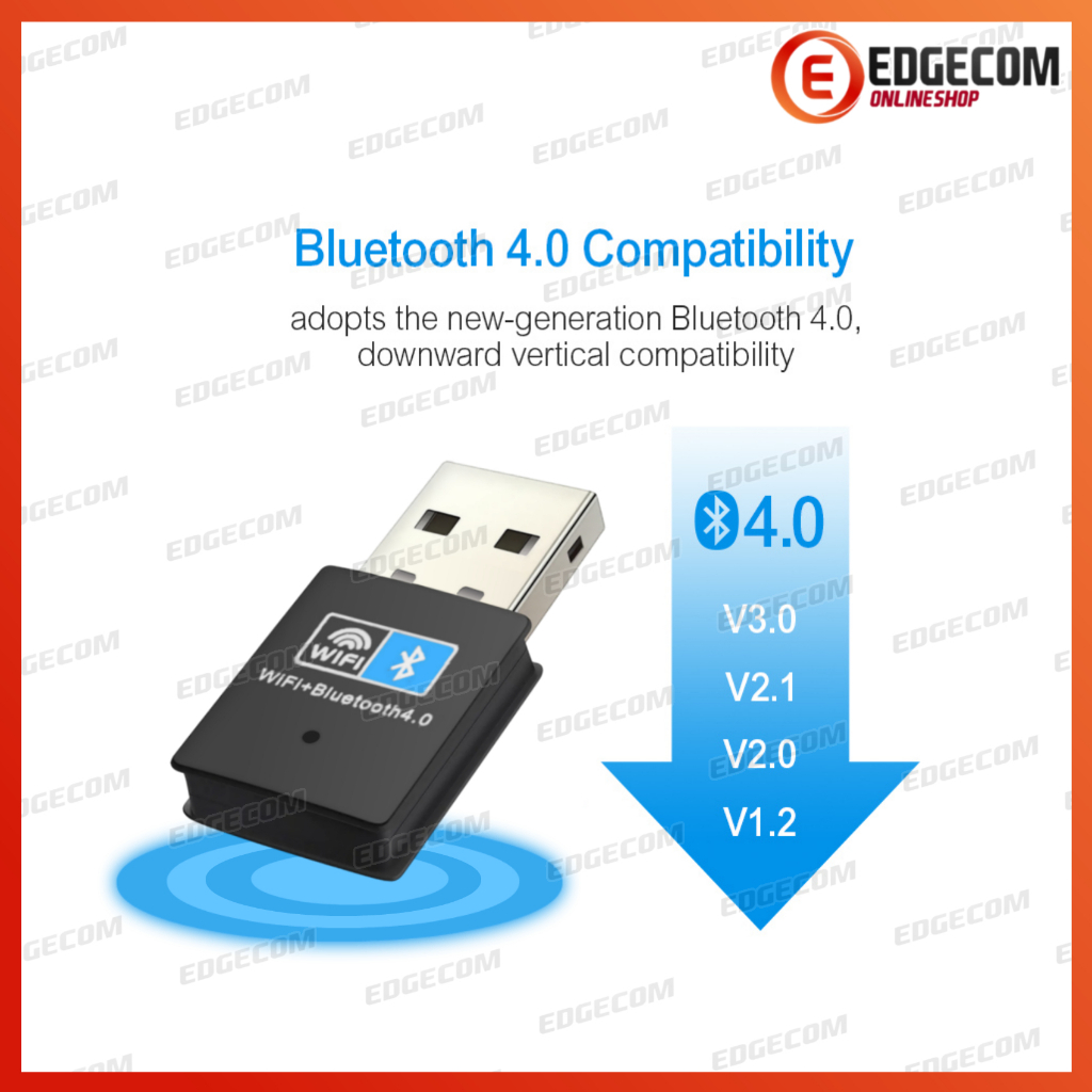 USB WiFi dan Bluetooth 4.0 Receiver Wireless adapter dongle 150 Mbps 2.4Ghz