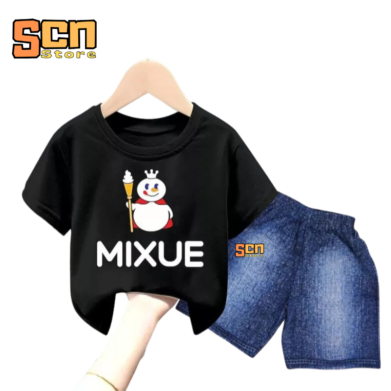 SCN STORE Setelan kaos anak usia 1-6 tahun / Setelan Anak Kekinian