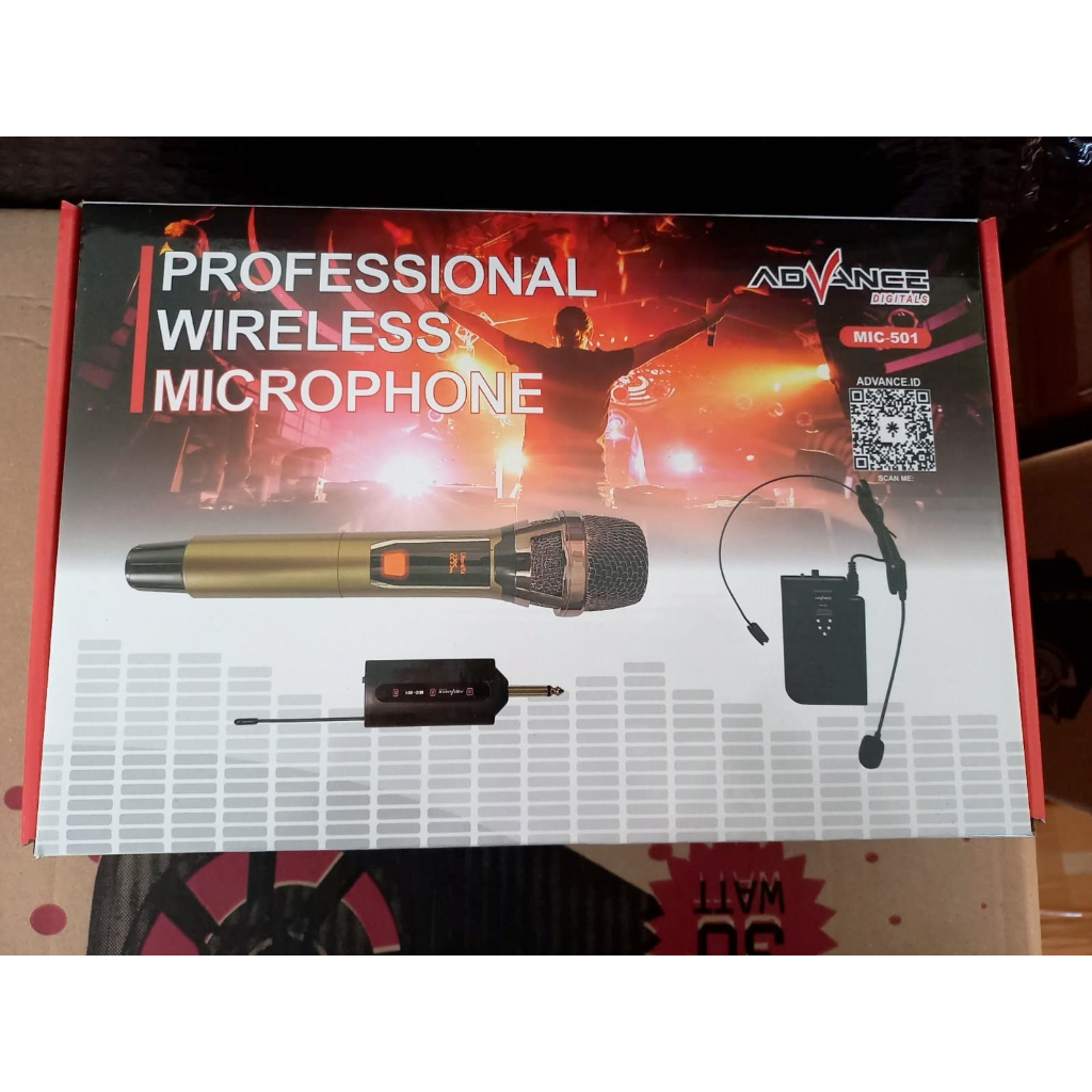 Microphone Mic Call Center Customer Service Karoke Mic Dancer Panggung Mic Clip On Advance MIC-501 | Advance Mic 501 Microphone Karaoke/mic karaoke suara jernih/mic/mik karaoke suara jernih | FMS