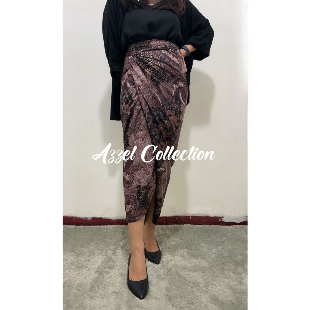 Rok Lilit Batik Bawahan Kebaya Modern kain lilit serut