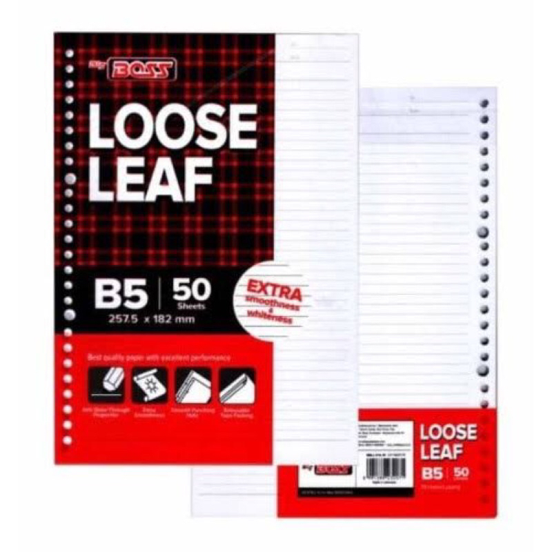 

Loose Leaf Isi Binder B5 50 Big Boss