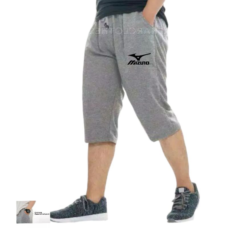 CELANA PENDEK SPORT PRIA RUNNING SWEATFANTS TRAINING GRADE ORI