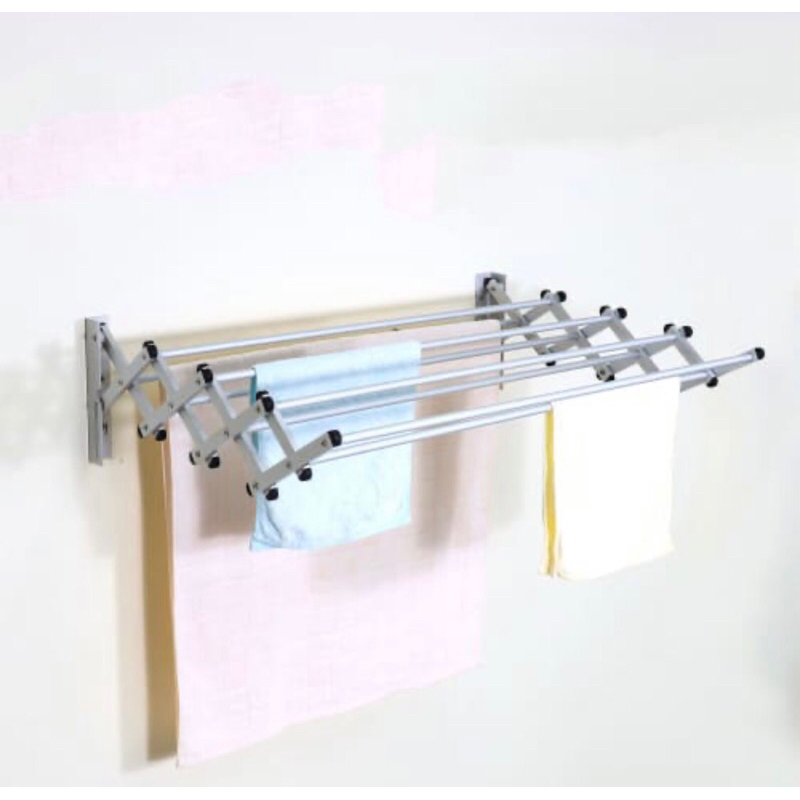 WALL TOWEL RACK STORA ALUMINIUM/ACE GANTUNGAN JEMURAN DINDING/ACE GANTUNGAN HANDUK LIPAT DINDING