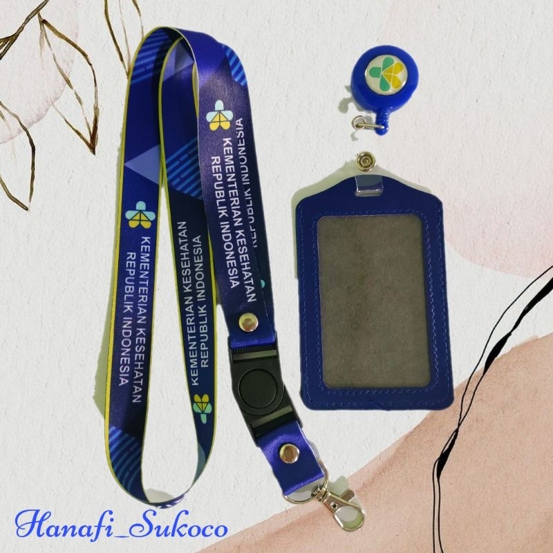 Tali id card KEMENKES RI Lanyard printing [READY STOK] dijual satuan