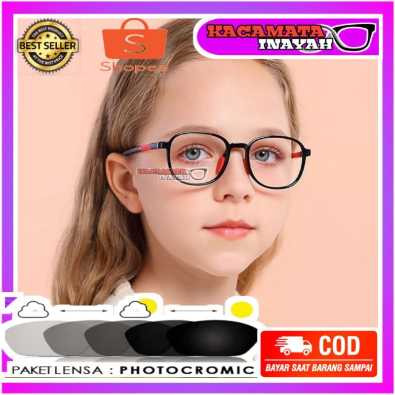 Frame Kacamata Anak Minus Anti Radiasi | Kacamata Anak Blueray anti radiasi | Kacamata Anak 5290 | k