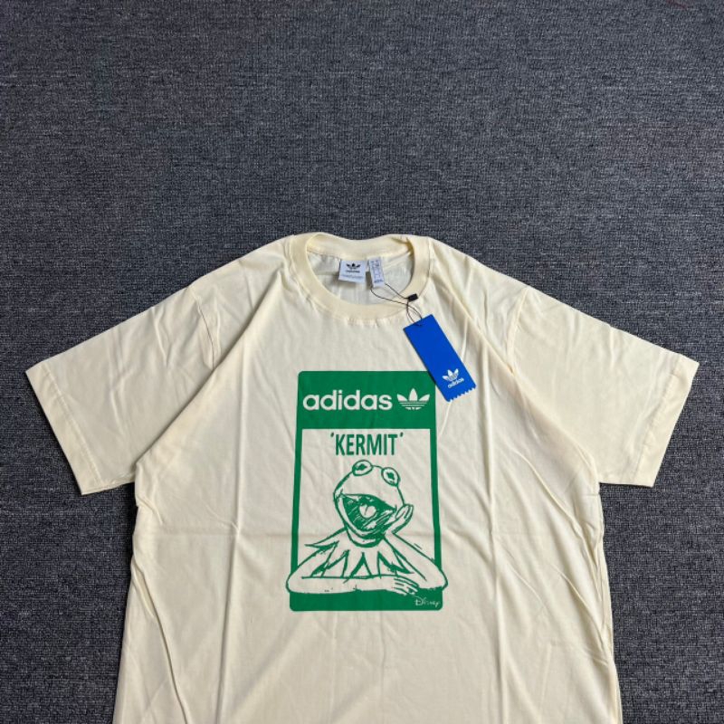 KAOS ADIDAS KERMIT FULL TAG LABEL CASUAL