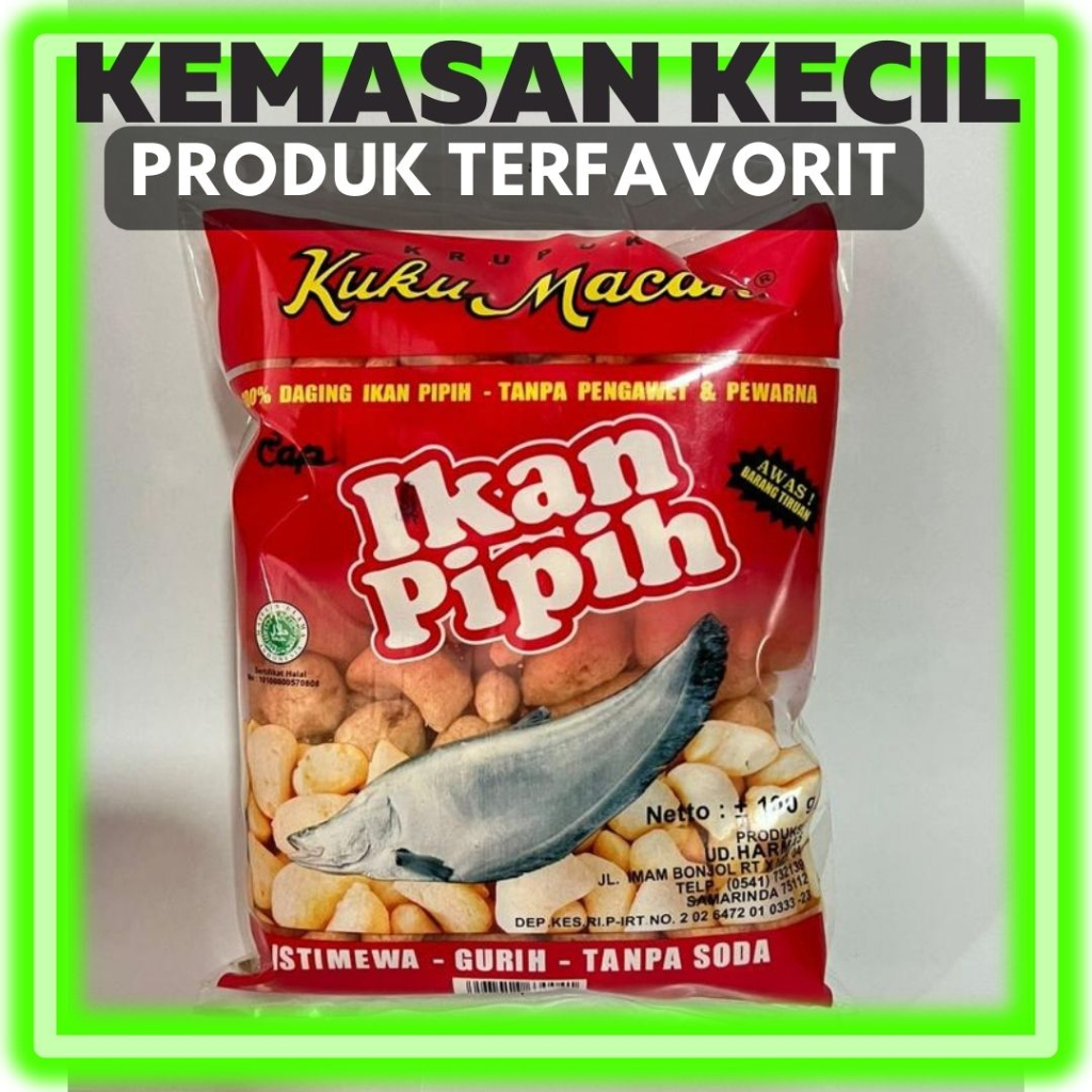 

Kuku Macan Ikan Pipih (100gr) Amplang + Gratis Dus Untuk Packing