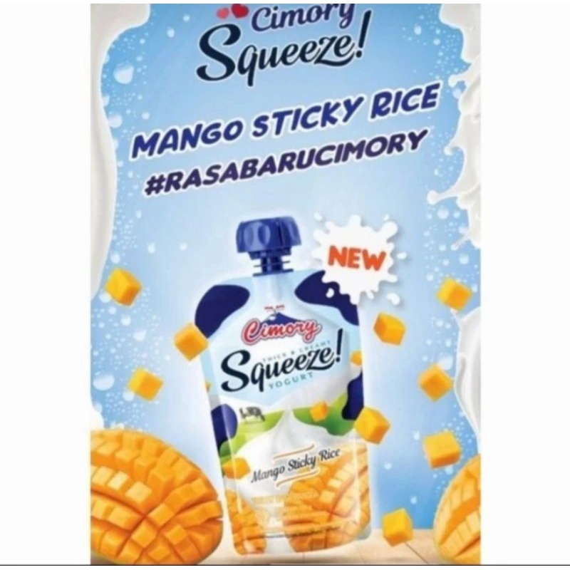 

Cimory squeeze yogurt 120gr mango sticky rice