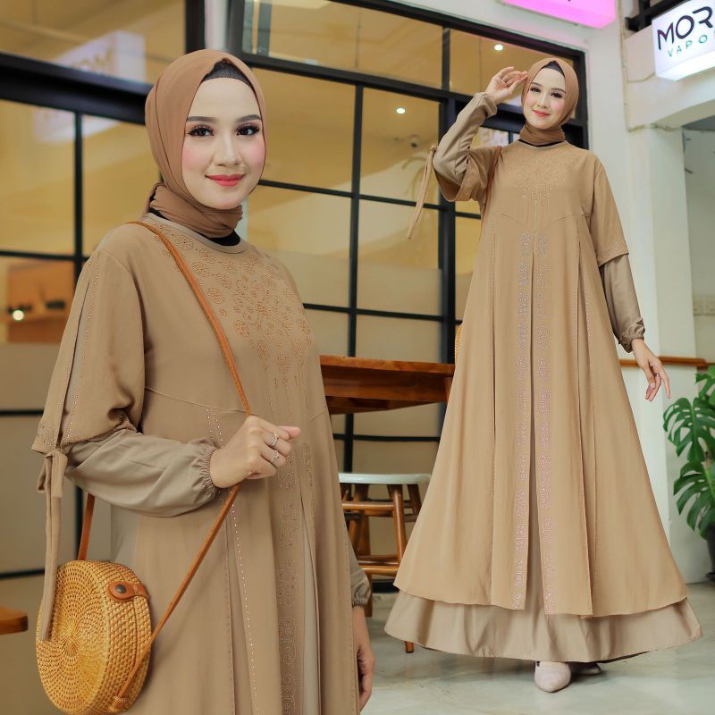 GAMIS ABAYA TURKEY FULL PAYET ELEGANT LOLLY