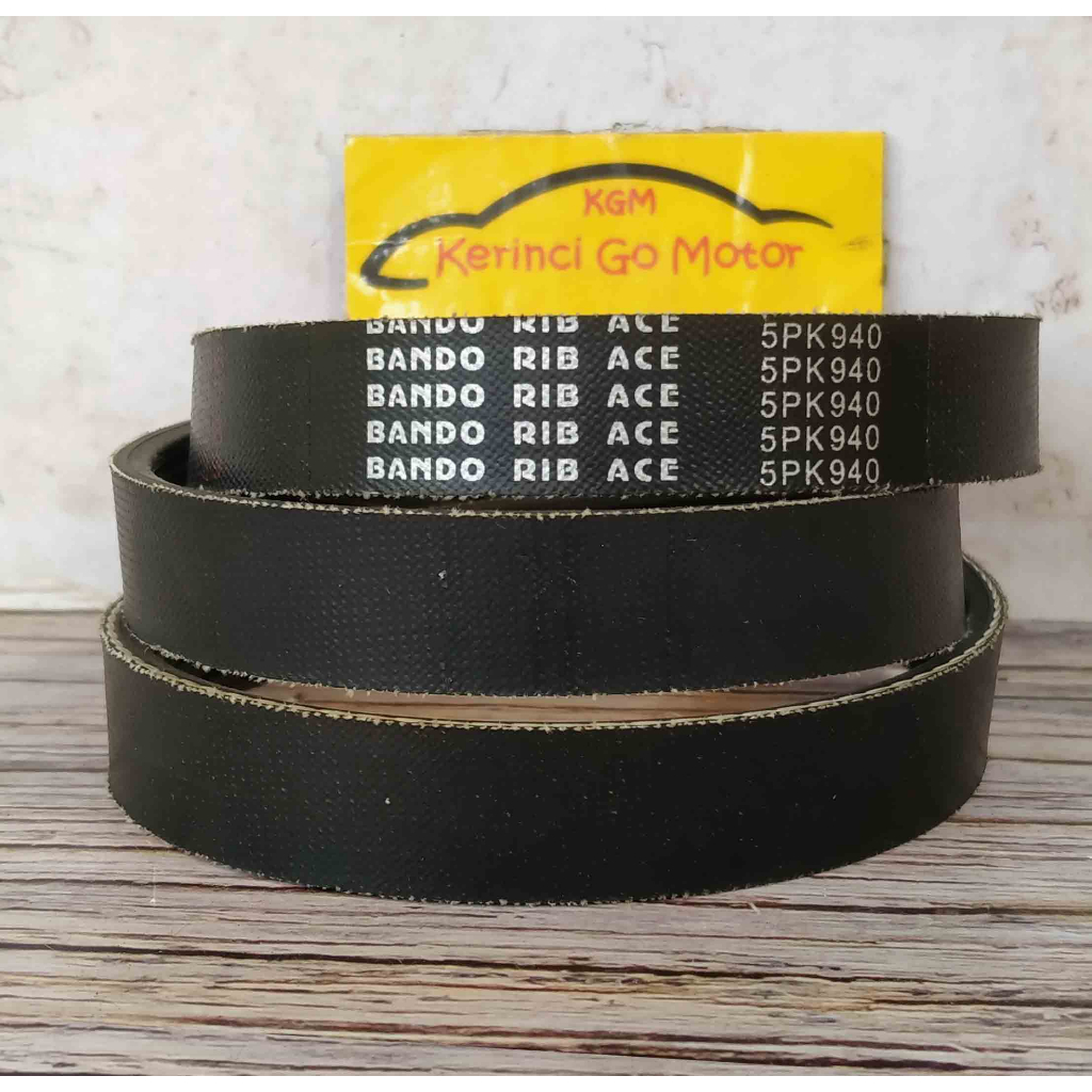 BANDO VAN BELT 5PK 940 RIB BELT TALI KIPAS 5PK-940 FAN BELT ALUR