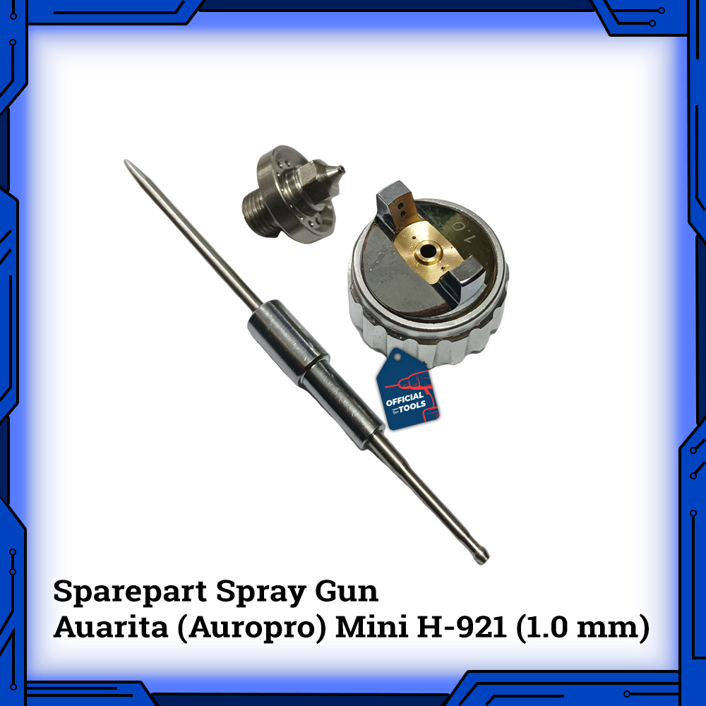Nozzle Set Sparepart Spraygun Mini H921 HVLP 1 mm Fluid Nozzle Sett