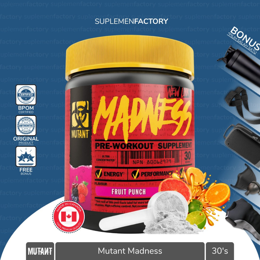 Mutant Madness 30 Serving 225 Gram Pre Workout