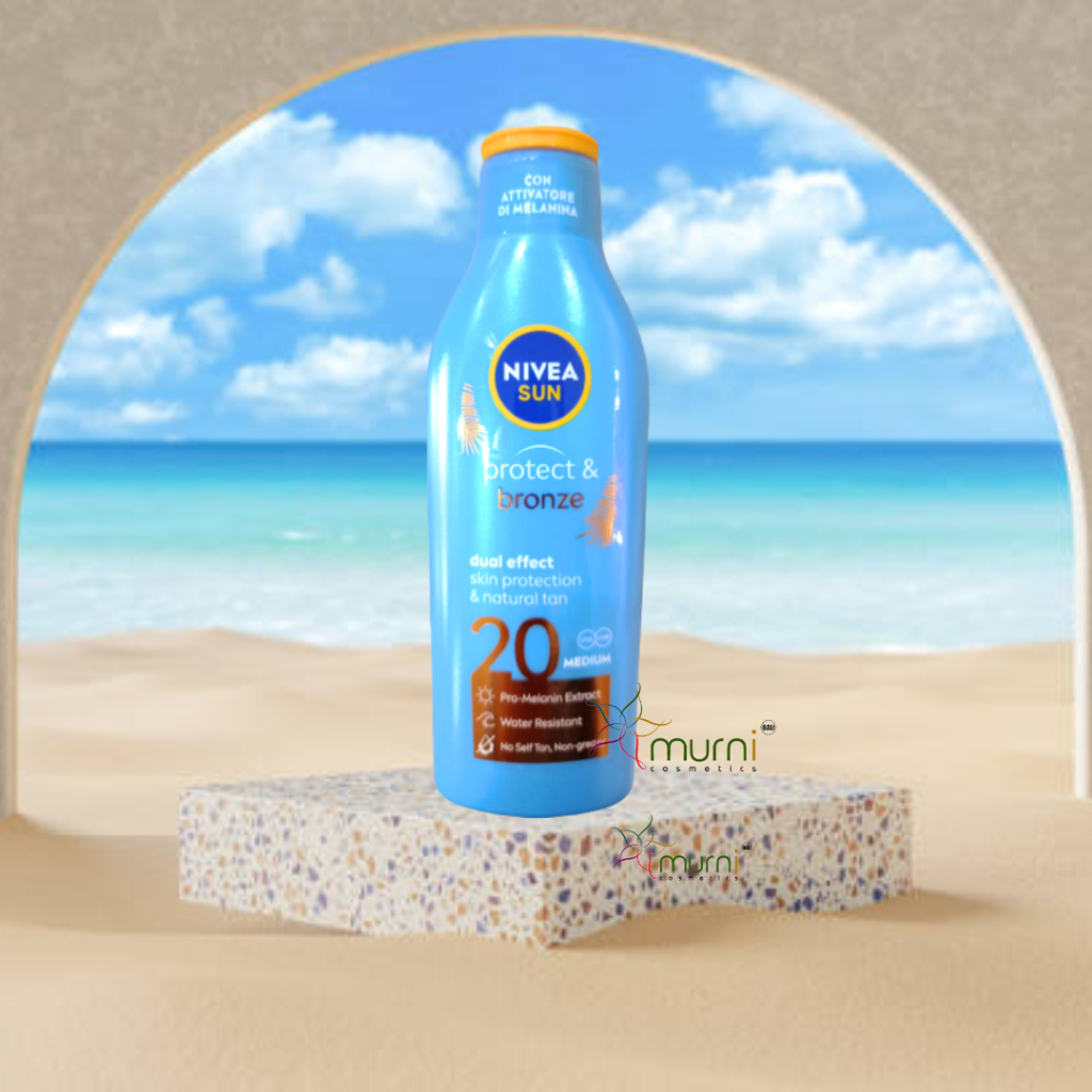 NIVEA SUN PROTECT &amp; BRONZE LOTION SPF 20 MEDIUM 200ML