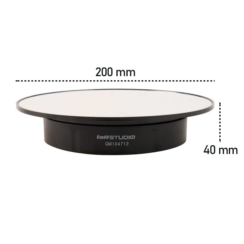 TaffSTUDIO Alas Putar Fotografi Mirror Rotating 360 Turntable 20cm