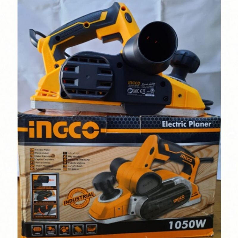 MESIN KETAM KAYU ELECTRIC PLANER TANGAN 1050WATT PL 10508 INGCO