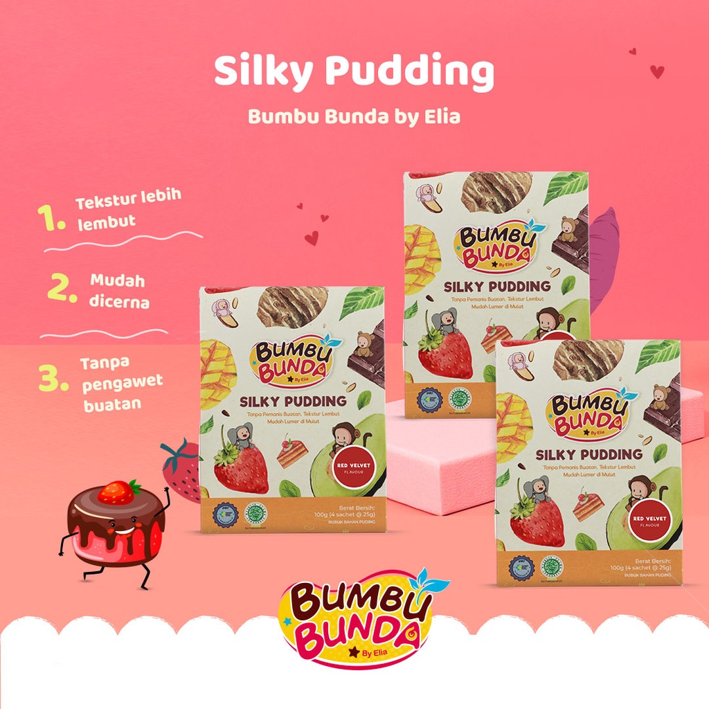 Bumbu Bunda Elia Silky Pudding Anak / Snack MPASI / Silky Puding / Snack Bayi / Snack Anak / Cemilan Bayi / Cemilan Anak